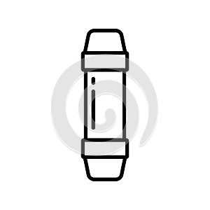 Pneumatic tube outline icon