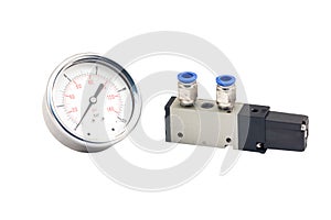 Pneumatic valves and Pressure Gauge