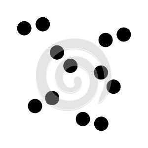 Pneumococcus infection glyph icon vector isolated illustration photo