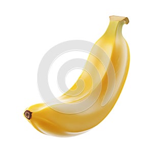 PNG 3D Rendering Minimalist Cartoon Style Banana Slice Clipart Against Transparent Background for Food Illustrations Smoothie photo