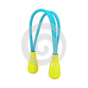 PNG 3D Rendering Minimalist Cartoon Style Jump Rope Clipart on Transparent Background for Fitness Exercise or SportsThemed photo