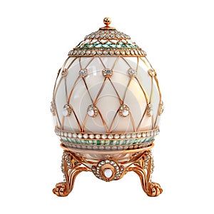 PNG Faberg egg on Transparent Background - Ai Generated