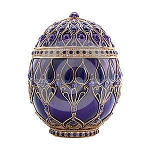 PNG Faberg egg on Transparent Background - Ai Generated