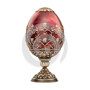 PNG Faberg egg on Transparent Background - Ai Generated