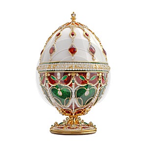 PNG Faberg egg on Transparent Background - Ai Generated