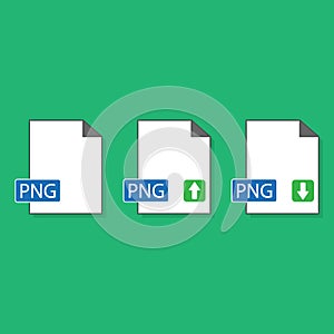 Png file format icon template