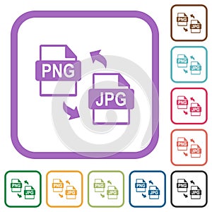PNG JPG file conversion simple icons