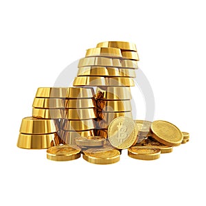 PNG Stack of Gold Bars of Different Sizes on Transparent Background - Ai Generated