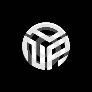 PNP letter logo design on black background. PNP creative initials letter logo concept. PNP letter design