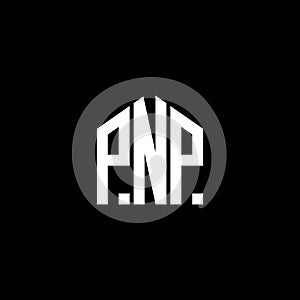 PNP letter logo design on BLACK background. PNP creative initials letter logo concept. PNP letter design.PNP letter logo design on