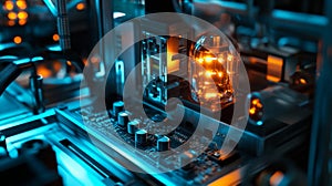 PNP Transistor Inside Sleek Robotics Control System Circuit