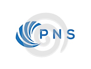 PNS letter logo design on white background. PNS creative circle letter logo concept. PNS letter design