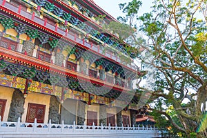 Po Lin Monastery architecture Hong Kong, Lantau Island, Ngong Ping, China