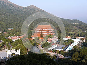 Po Lin Monastery on Lantau island in Hong Kong