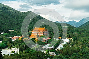 Po Lin Monastery on the Ngong Ping Plateau, Lantau Island, Hong