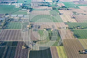 Po Valley aerial view, Italy