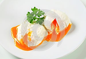 Poached eggs