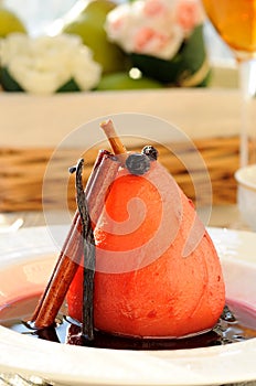 Poached pear