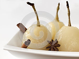 Poached pears