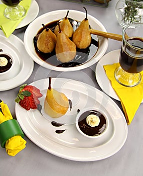 Poached Pears In Syrup