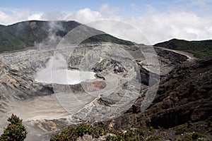 Poas volcano in Costa Rica