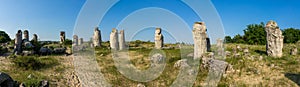 Pobiti Kamani planted stones. Varna Province of Bulgaria.