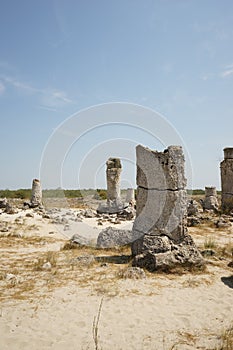 Pobiti Kamani The Stone Desert, a desert-like rock phenomenon located in Bulgaria