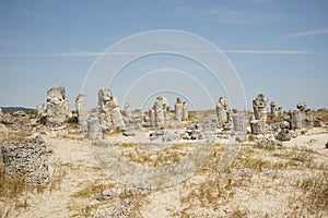 Pobiti Kamani The Stone Desert, a desert-like rock phenomenon located in Bulgaria