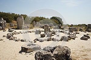 Pobiti Kamani The Stone Desert, a desert-like rock phenomenon located in Bulgaria