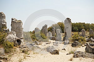 Pobiti Kamani The Stone Desert, a desert-like rock phenomenon located in Bulgaria