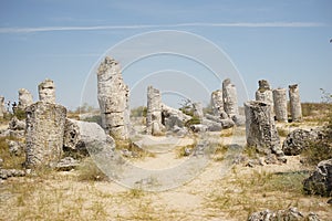 Pobiti Kamani The Stone Desert, a desert-like rock phenomenon located in Bulgaria