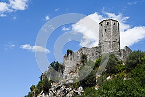 Pocitelj - the old castle ruin near Mostar photo