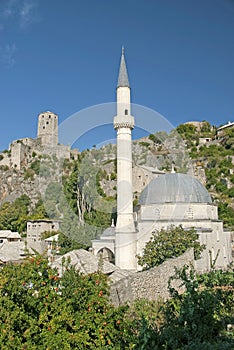 Pocitelj village near mostar in bosnia herzegovina photo