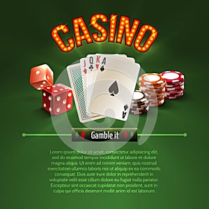 Pocker casino background