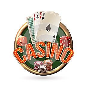 Pocker casino emblem