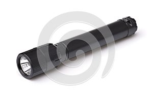 Pocket black metal led flashlight