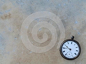 Pocket Clock on old paper