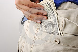 Pocket with money
