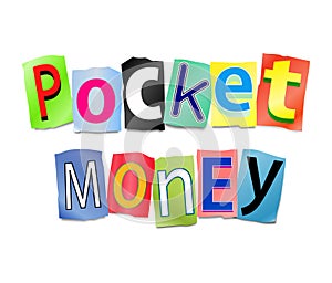 Pocket money concept.