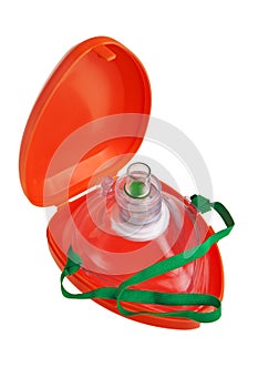 Pocket resuscitation mask.