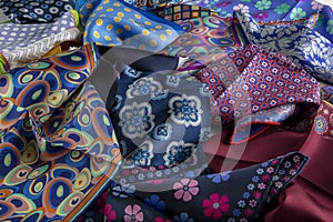 Pocket Square; handwork colorful Handkerchief fabric textile