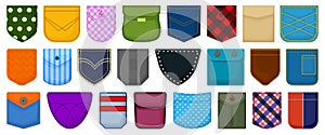 Pocket vector cartoon set icon. Vector illustration fabric pouch on white background. Isolated cartoon set icon pocket.