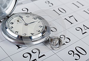 Pocket watch and calendar