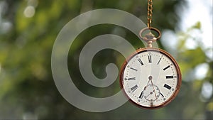 Pocket Watch on Chain Time is Ticking