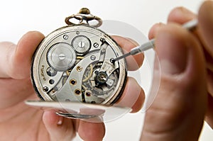 Pocket watch repair.