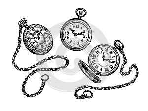 Pocket watch set.