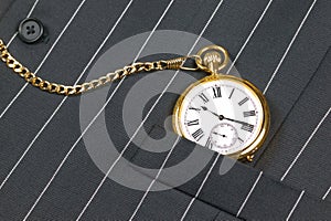 Pocket watch and waistcoat photo