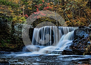 Poconos waterfall