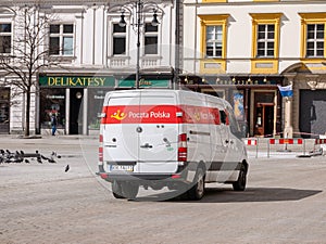 Poczta Polska, Polish Post national postal administration mail handling service single courier delivery vehicle, van