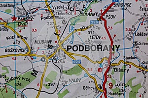 Podborany, Czechia, on a road m